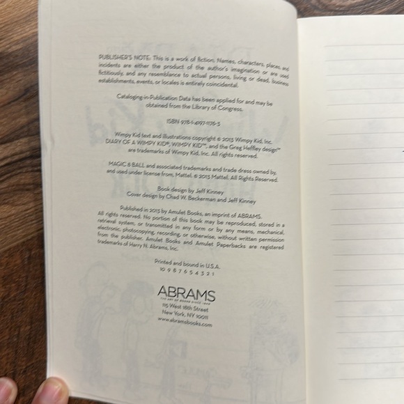 Diary of a Wimpy Kid: Hard Luck. #8 in series. Softcover. - Picture 4 of 4